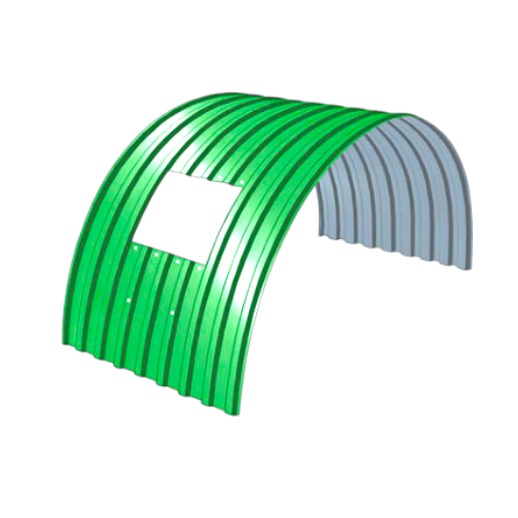 Укрытие конвейеров из арочного профнастила С18ПГ — варианты конструкций и покрытий